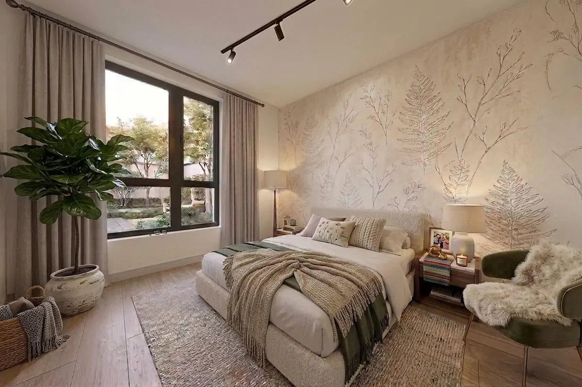 Render of a suite bedroom
